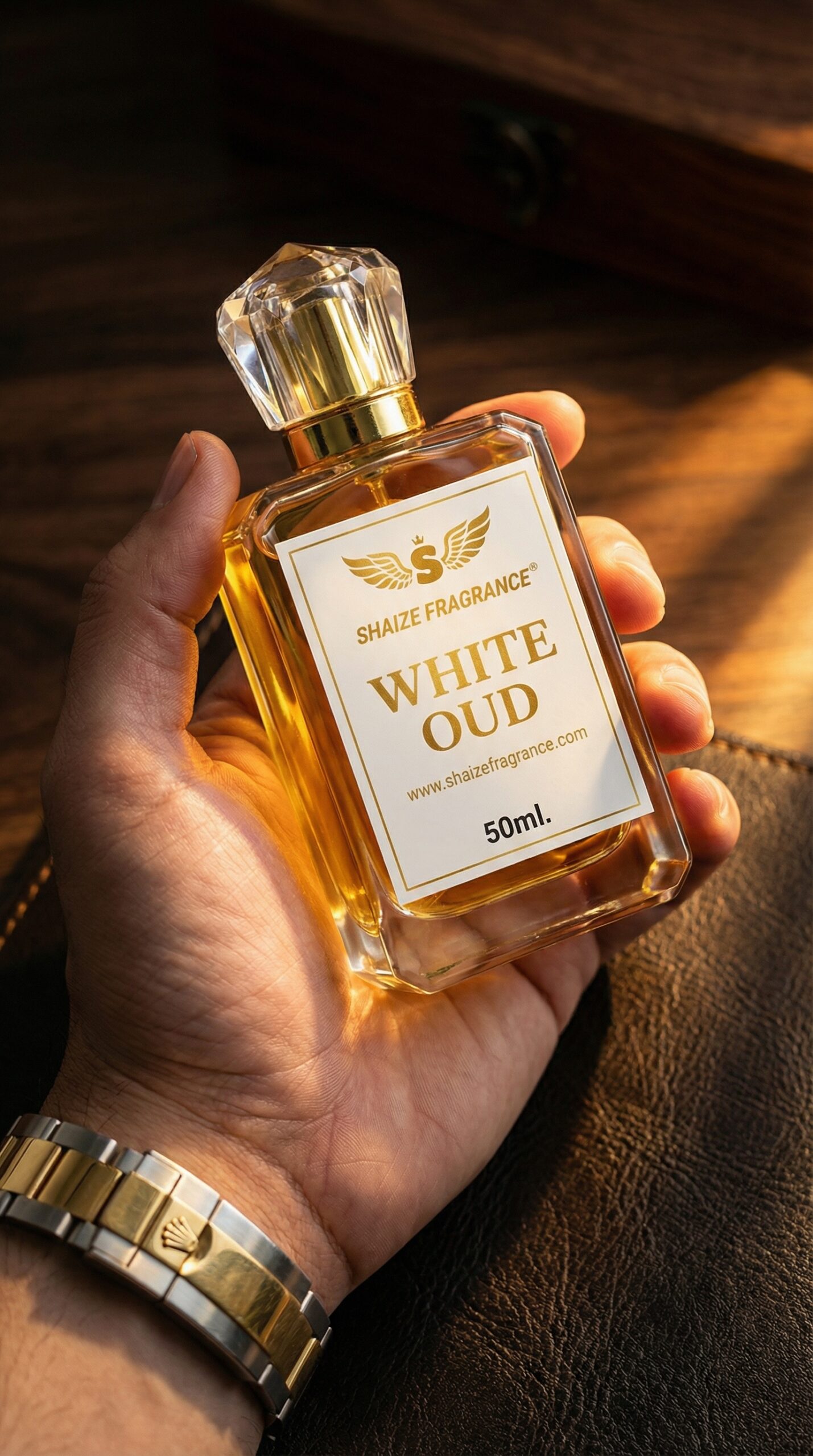 White Oud EDP 50ml – Luxury Oud Perfume for Men & Women | Shaize Fragrance